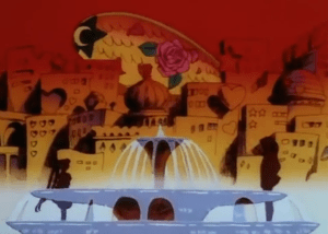 "Fountain... Russian city... and a blimp. Yeah, that SCREAMS Sailor Moon"