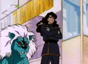 It looks a little like David Bowie if he were an angry lion