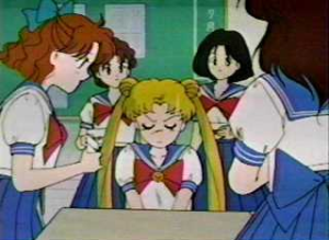 "Hey. HEY USAGI. Here's evidence you're not special. Hey are you listening to me?"