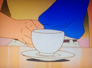 He even slams his cup down to underline how important this opinion is