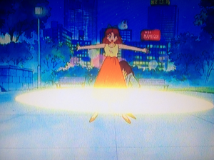 "HEY. YOU. STOP. I'll got this whole speech prepared and I'll be damned if a magical tiara missile is going to stop me"