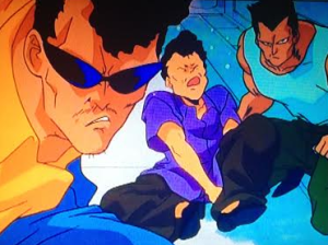 You can tell that they're bad guys by the dark glasses and loose fitting clothes