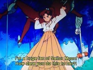Wait why do we need the Sailor Senshi when a human can do this?