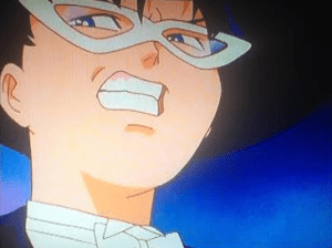 This is also his climax face. He gets off on being stabbed in the back