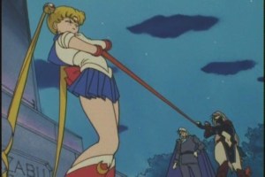How many times this series has Sailor Moon been choked?