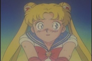 She looks adorably heart-broken, that's what