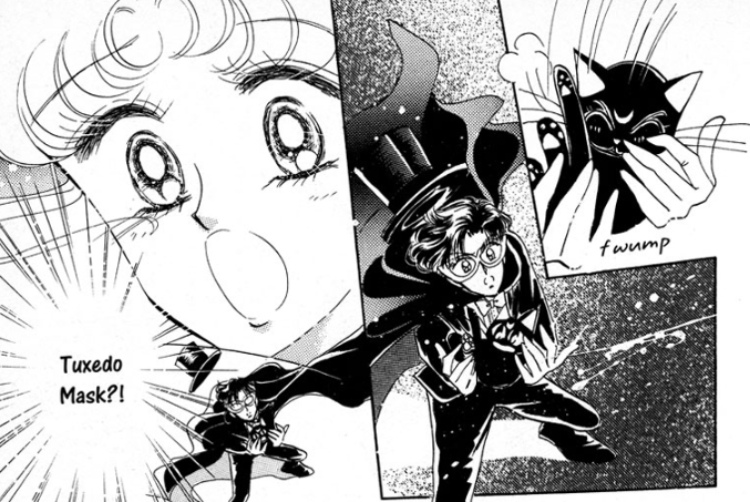 In the scene immediately after this, Luna proceeds to bite the shit out of Tuxedo Kamen, which is perfect
