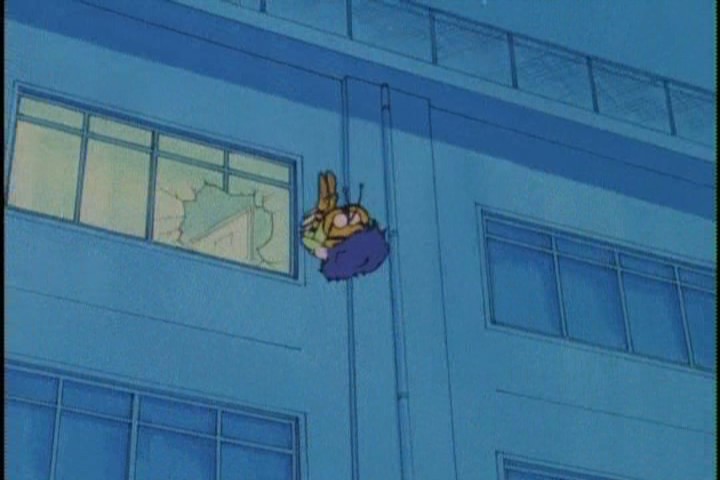 "HI. No idea what you guys are doing, but I'm just going to-" CRASH