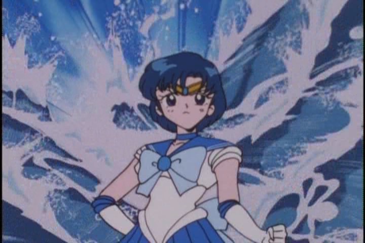 "I'm Mizuno Ami! Er I mean Sailor Mercury, forget that first bit."