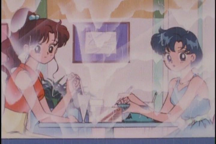 "Oh I thought we called the cops and had a restraining order put on Mamoru." "Oh well, whatever."