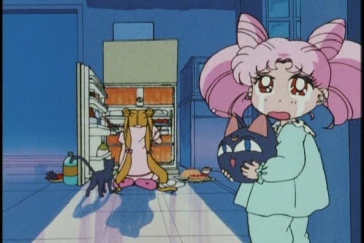 I think Chibi-Usa has less of a legitimate case for being depressed here. 