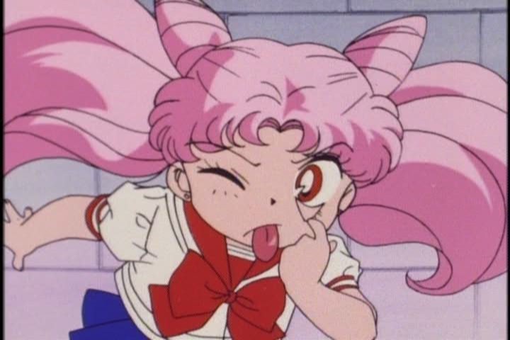 No worries, this is pretty much all we get of Chibi-Usa's obnoxious side today