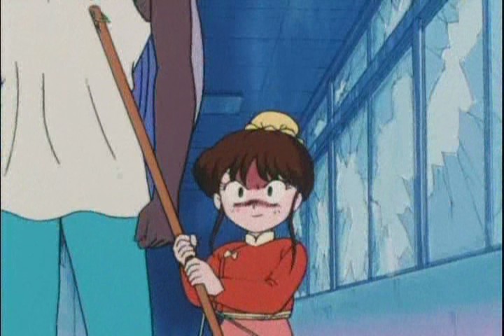 "Behold our secret weapon! This... child. Stop laughing, shes got a mop."