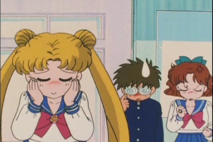 Usagi thinks Naru and Umino are ecchi