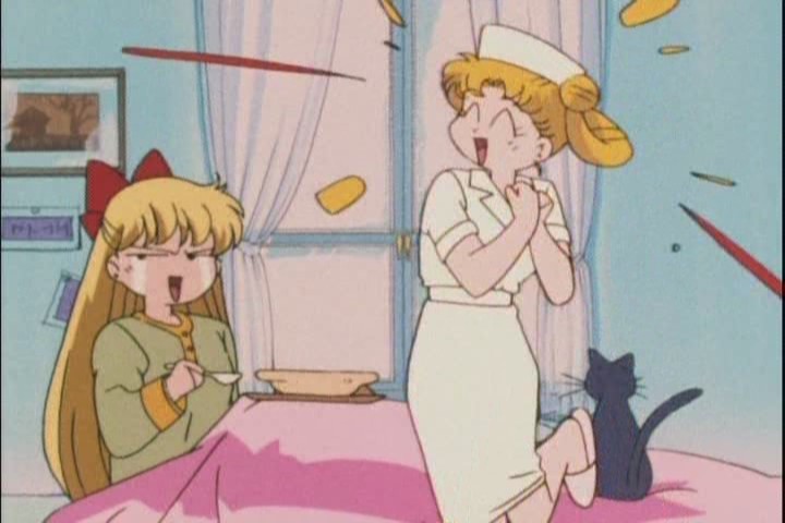 Oh, one last nurse-outfit shot for the road. Oh Sailor Moon, you know me so well