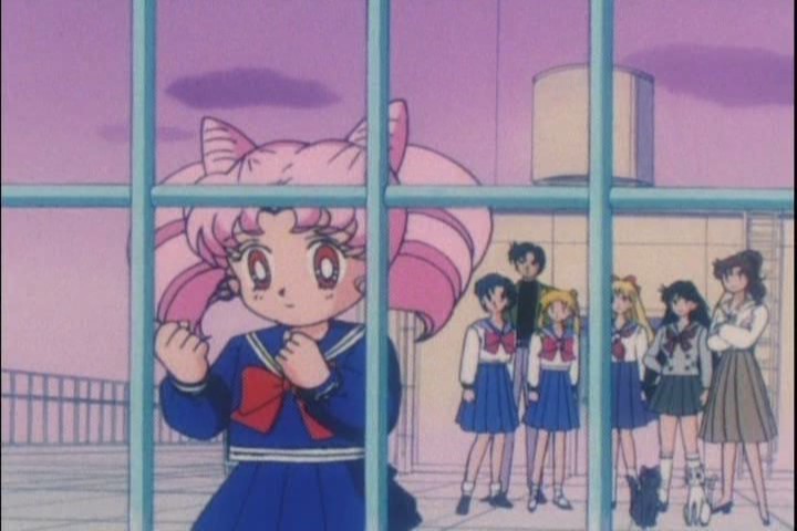 Nice colour scheme here. All the important decisions in Sailor Moon seem to happen around dusk.