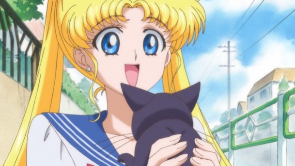 Sailor Moon Crystal - Usagi and Luna meet