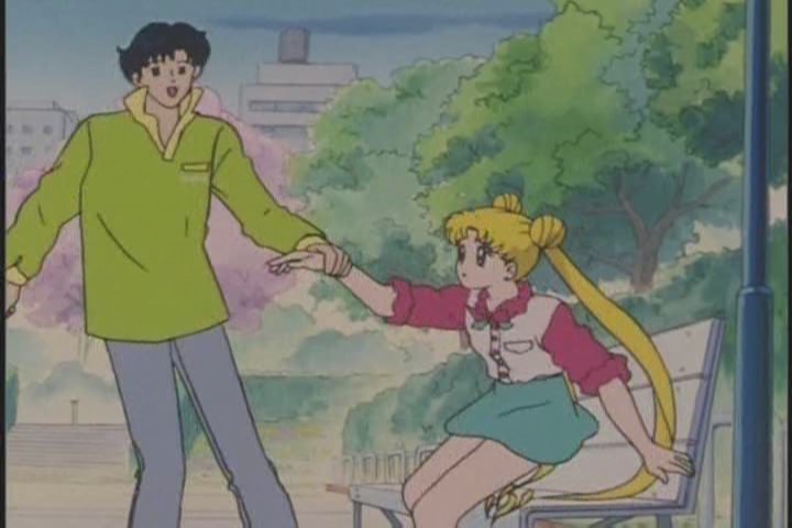 He often tries to distract her with cute or shiny things. Like she's a baby. And it works, too