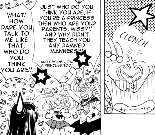 Sailor Moon manga - Sailor Moon finds out that Chibi-Usa is a princess
