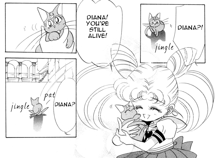 Sailor Moon manga - Diana appears