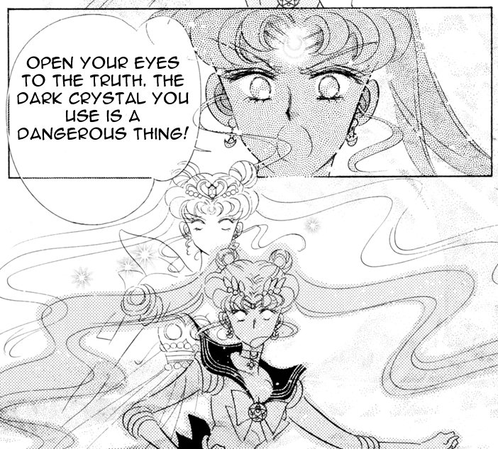 Sailor Moon manga - Sailor Moon and Neo Queen Serenity merge