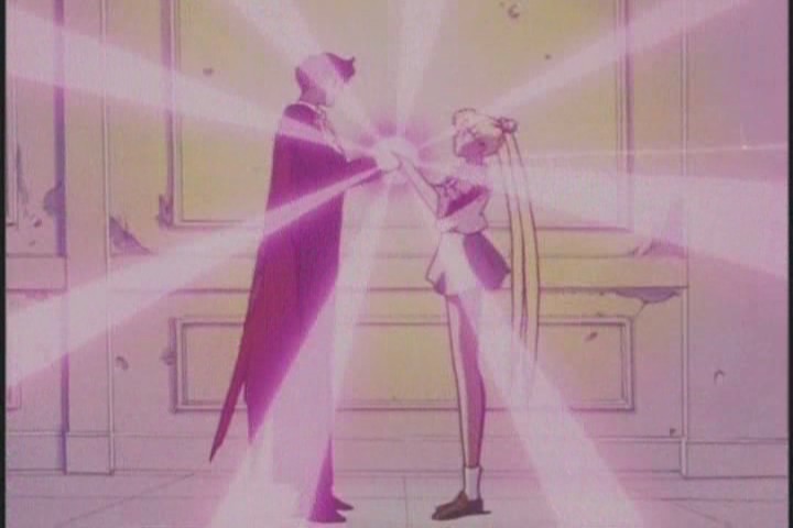 "Did you look right at it?" "Yep. I'm totally seeing spots. I hate magic."