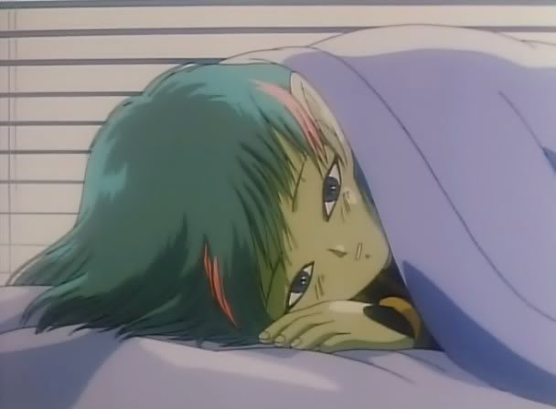 Well he's just put him in his bed, there's nothing...