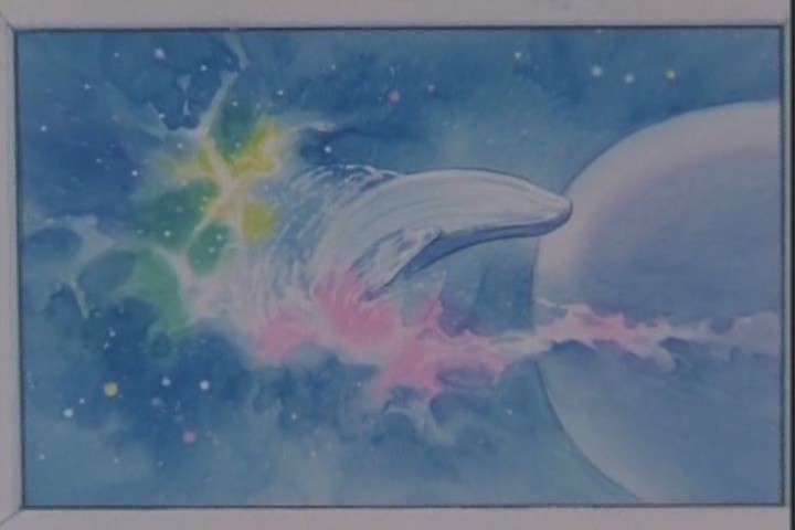 "I call this one Space Whale. I'm a brilliant artist but I can't name stuff for shit."