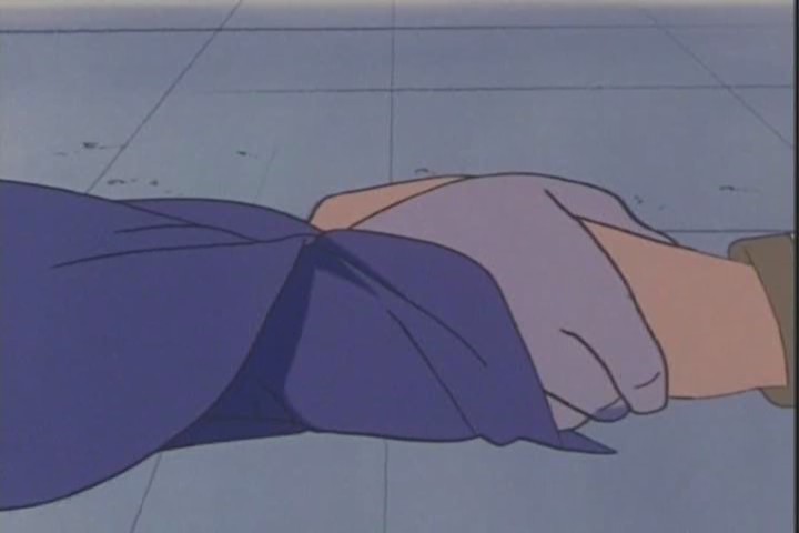 "Aww the scarf wants to hold my hand... wait a minute."