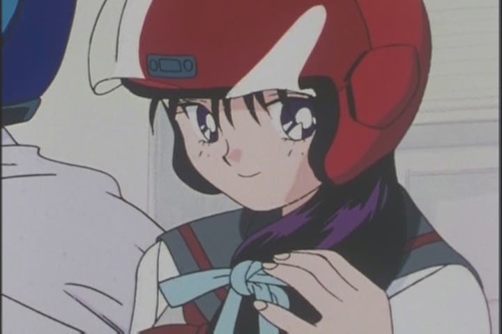 Another great shot of Rei. She knows how to pull off that helmet with the disgusting sweat rag."