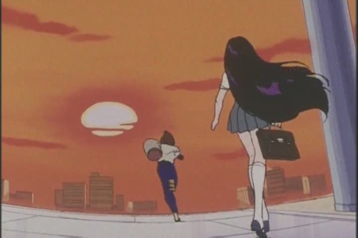 Rei watches Yuichiro leaving