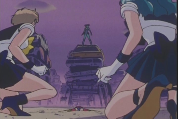 Poor Sailor Moon. She's a little outmatched here