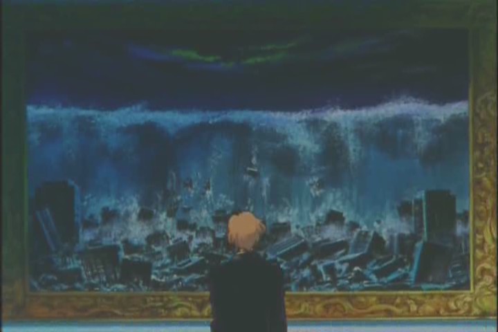 Haruka sees Michiru's painting of the end of the world
