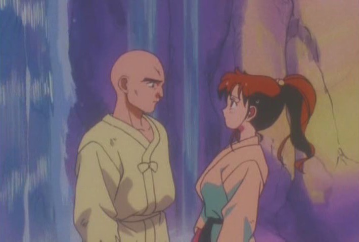 Yakushiji staring at Makoto