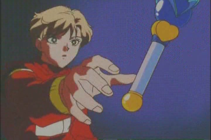 Haruka reaches out for her transformation pen