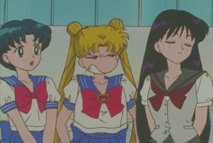 Usagi and Rei fighting