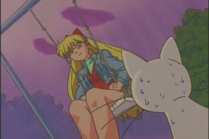 I love the voice actress for Minako. Her voice when Artemis suggests that she isn't 100% pure is amazing