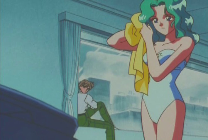 Michiru in a swimsuit