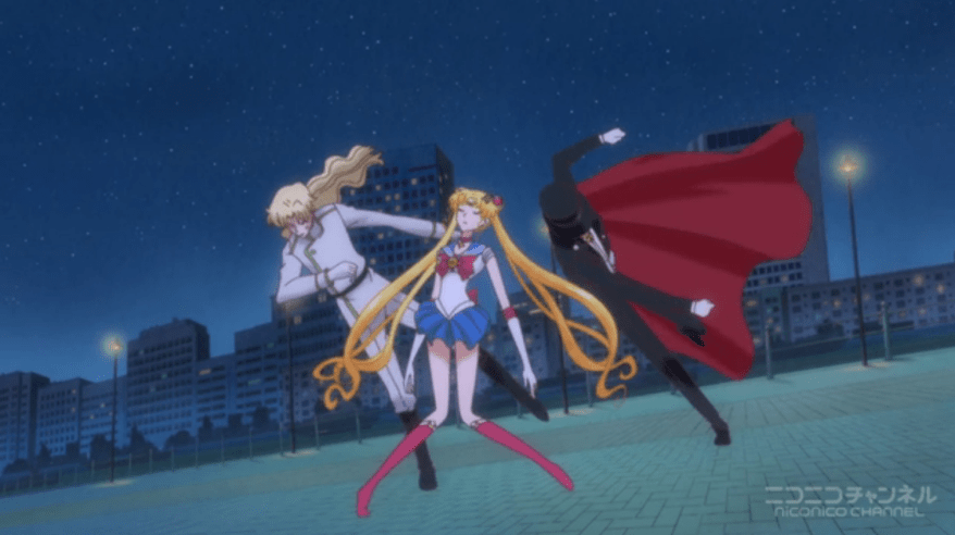 Remember, Mamoru has NO powers at this point. He's just a dude. A super hero with powers was relying on just a normal dude to Falcon Punch her out