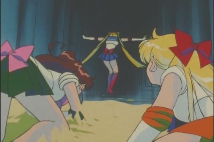 She did something right! Too bad it involved smushing her friends into an unidentified chemical substance