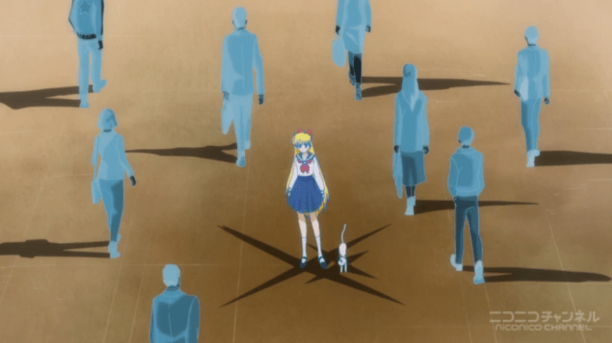 "Oh no I didn't know you were Sailor Venus. I've just been asking every person in Tokyo until I found the right person."