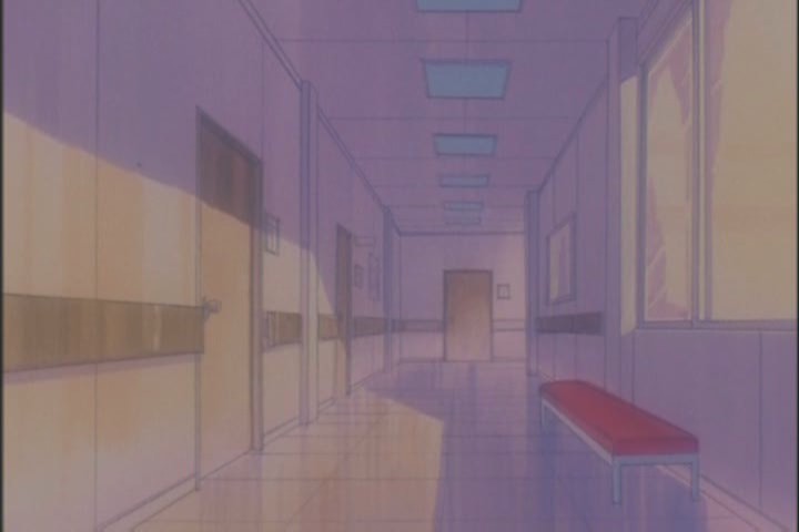 Little moments like these, moody corridors with long shadows, show the animators really trying to make a beautiful episode