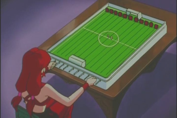 It look her 3 months to craft that table and, like 17 minutes to create the panel traps.