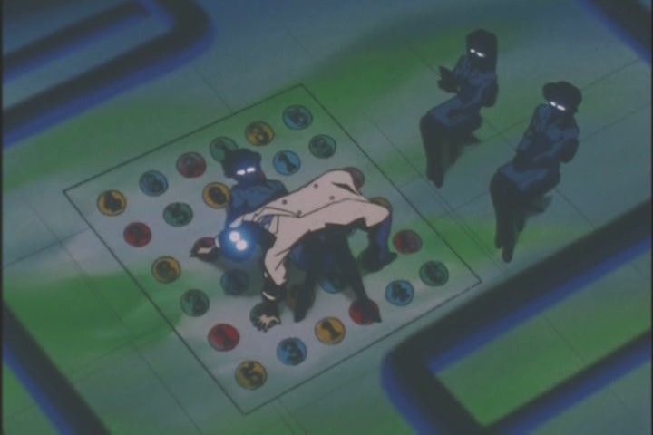 Professor Tomoe playing twister