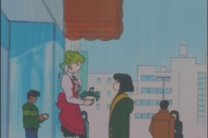 "Hey, aren't you my boss' daughter and/or the Dark Saviour whom I serve? Here's this cute death flower."