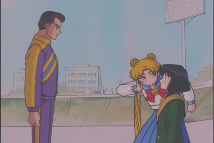 "Hotaru SAY something. This is REALLY BORING. I could be having crazy adventures with monsters in the future right now"