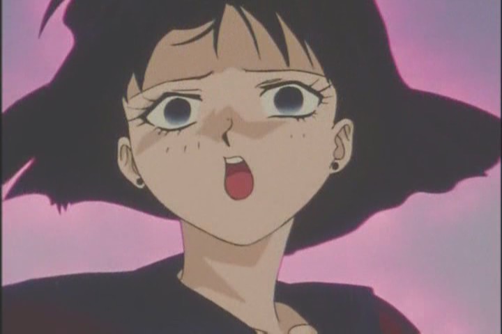 Interesting choice to make her look so blank and confused. I think it works well