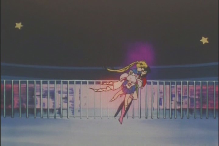 Very cool moment for Sailor Moon. She looked awesome in the dive, didn't even hesitate