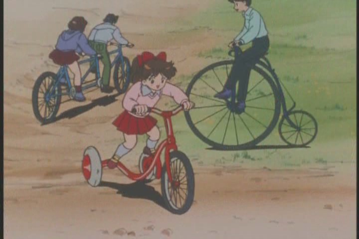 I have so many questions about this freezeframe... I want to meet the person who thought "school trip to the park" meant "penny farthing and friends day"