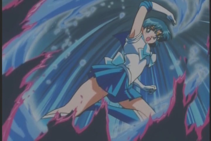 Damn, Mercury looks awesome here. She really doesn't attack nearly as much as the other Senshi